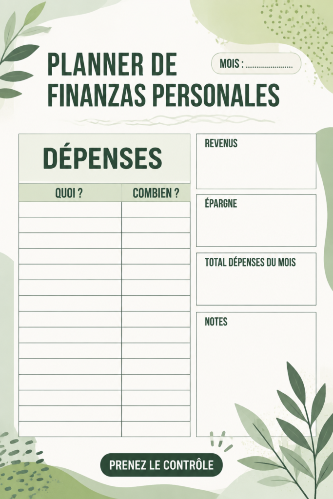 Une femme utilise un planner pour organiser ses finances personnelles