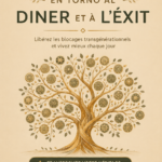 Un livre sur la psychogénéalogie et l'argent avec des notes personnelles, symbolisant l'importance de l'héritage familial dans la finance.