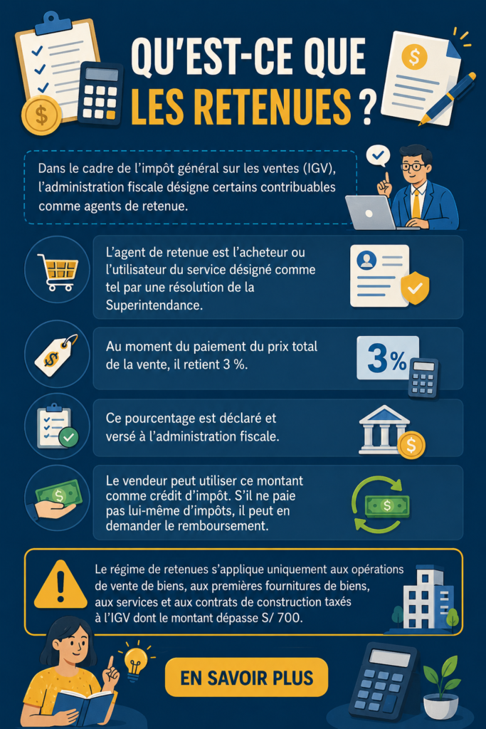 Illustration d'un budget avec des retenues fiscales clairement indiquées, symbolisant une gestion sérieuse des finances personnelles.