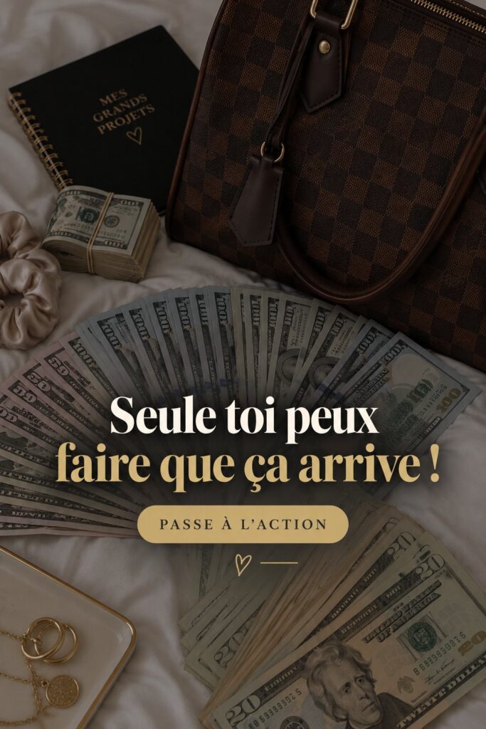 Femme souriante consultant un budget avec un ordinateur