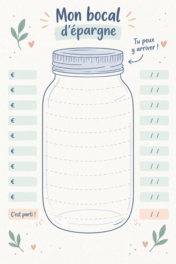 Une jarre colorée remplie de pièces de monnaie pour l'épargne personnelle.