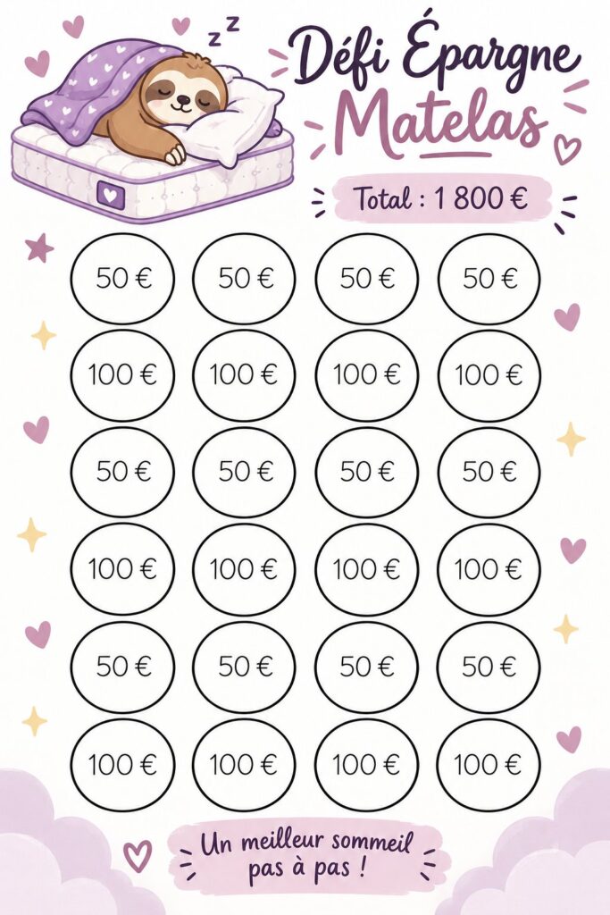 Femme souriante avec un matelas neuf, symbole d'investissement dans le sommeil