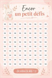 Femme souriante tenant un carnet de budget et un stylo, prête à relever des défis financiers.