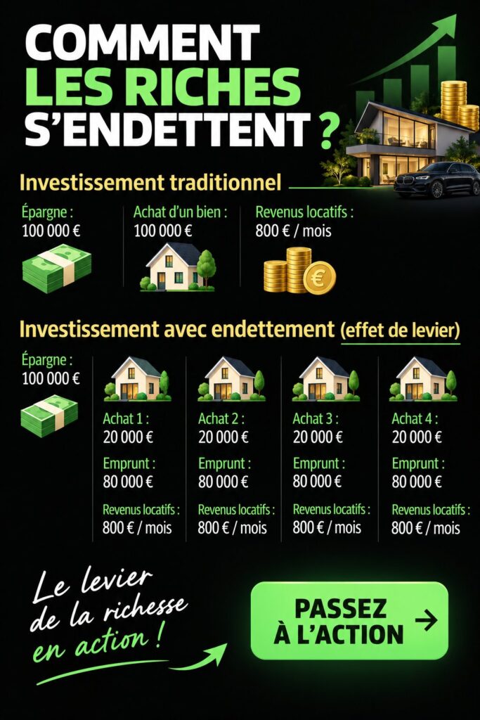 Concept d'endettement efficace chez les riches