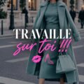 Femme regardant un plan de budget avec des notes et un ordinateur, représentant le travail sur soi-même pour améliorer ses finances.