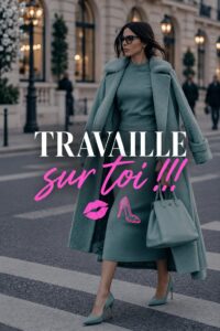Femme regardant un plan de budget avec des notes et un ordinateur, représentant le travail sur soi-même pour améliorer ses finances.