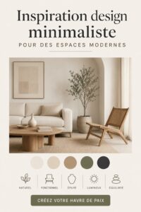 Décoration intérieure minimaliste avec un style moderne