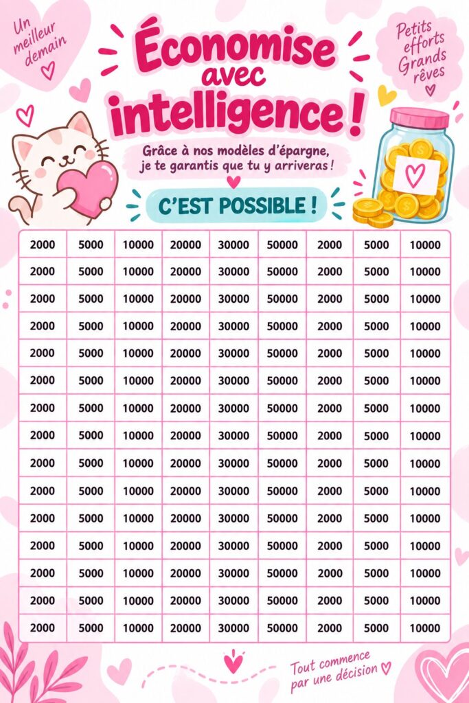 Modèles d'épargne pratiques pour gérer vos finances