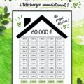 Modèles de suivi d'épargne gratuits illustrés sur un bureau en bois