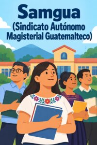 Logo du Samgua, syndicat des enseignants guatémaltèques