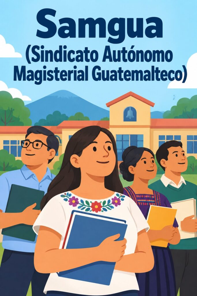 Logo du Samgua, syndicat des enseignants guatémaltèques