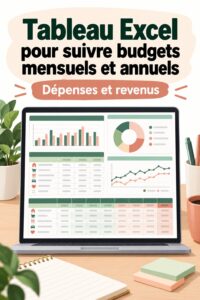 Femme utilisant un tableau Excel pour gérer ses finances personnelles