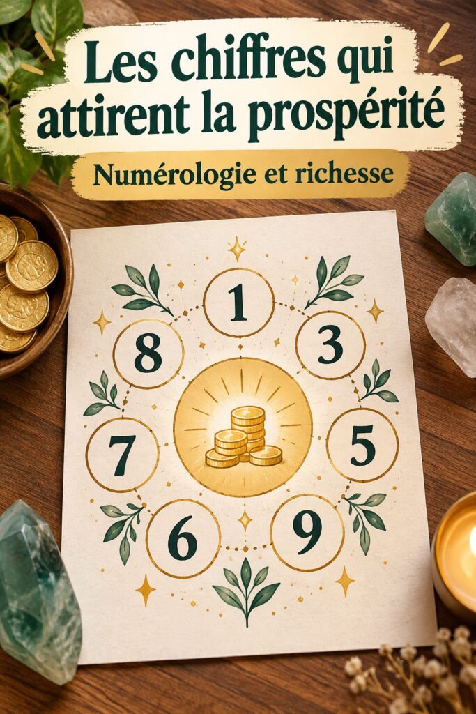 Image représentant le chiffre 888 avec des symboles de prospérité en arrière-plan.