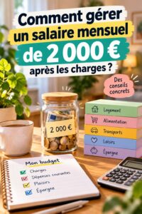 Femme souriante tenant des bilans financiers avec un ordinateur portable et une calculatrice.