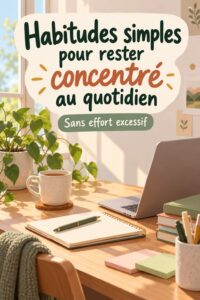 Image représentant une femme concentrée en train de travailler dans un environnement organisé et calme.