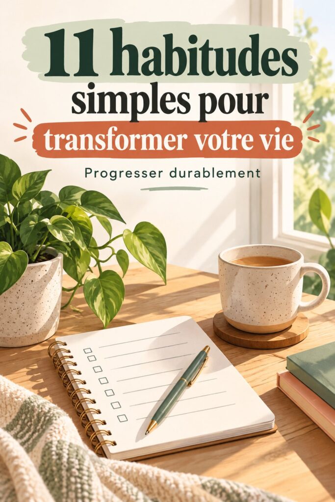 Femme souriante adoptant de nouvelles habitudes pour améliorer sa vie.