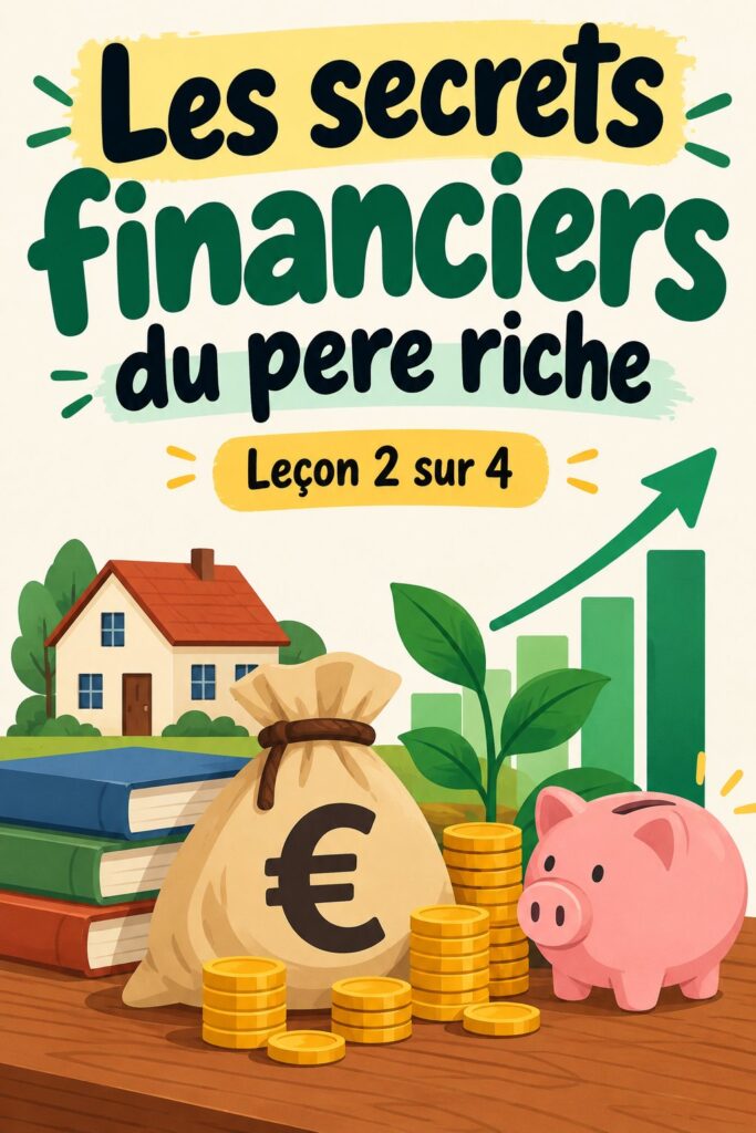 Couverture du livre Padre Rico, Padre Pauvre, représentant des concepts de finance personnelle et de gestion budgétaire.