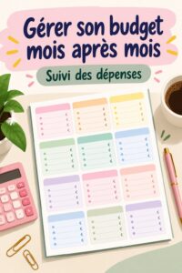 Femme utilisant un planificateur de budget pour organiser ses finances.