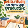 Femme appliquant des rituels de productivité dans son quotidien.