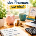 Femme prenant des notes sur son budget avec un ordinateur, représentant une gestion efficace des finances.